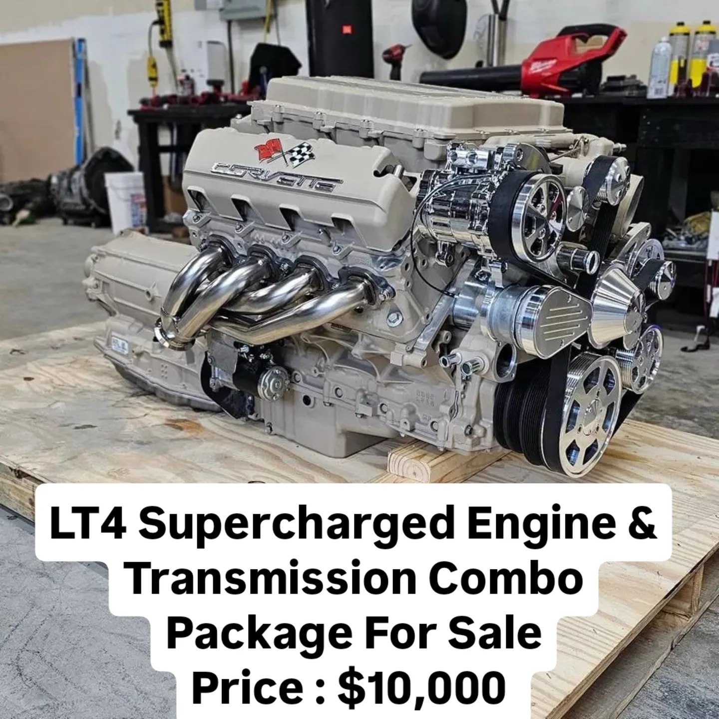 Supercharged LT4 Wet Sump Crate Engine w/ 8-Speed Automatic Transmission